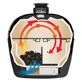 Primo - Oval XXL 500 Ceramic Charcoal Grill Head-United Backyard