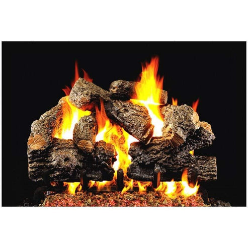 Real Fyre - 36" Charred Royal English Oak Gas Log Set-United Backyard