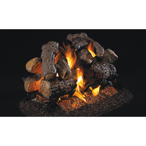 Real Fyre - Charred Series 36" Charred Royal English Oak See-Thru Vented Gas Logs-United Backyard