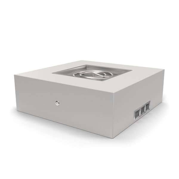 The Outdoor Plus - 48" Square Quad Fire Pit - Hardieboard & Steel Frame - Spark Ignition with Flame Sense - Natural Gas-United Backyard