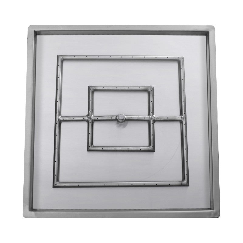 The Outdoor Plus - 48" x 48" Square Drop-in Pan & 36" Square Stainless Steel Burner - NG, LP-United Backyard