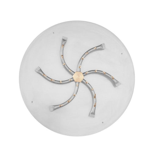 The Outdoor Plus - 60 Inch Round Flat Pan and 48 Inch Stainless Steel Triple Bullet S-Burner - 110V Electronic Ignition-United Backyard