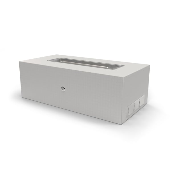 The Outdoor Plus - 60" Rectangular Regal Fire Pit - Hardieboard & Steel Frame - Match Lit - Natural Gas-United Backyard