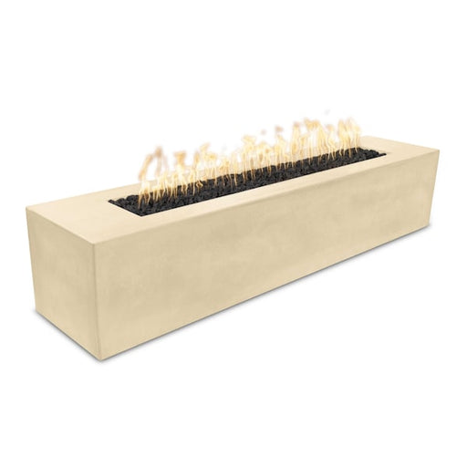 The Outdoor Plus - 72" Rectangular Carmen Fire Pit - GFRC Concrete - Match Lit - Liquid Propane - Vanilla-United Backyard