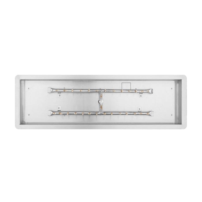 The Outdoor Plus - 84" Rectangular Stainless Steel Drop-In Pan and 72 Inch H-Burner-United Backyard