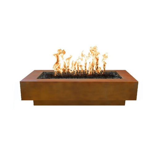 The Outdoor Plus - Coronado 48 Inch Corten Steel Match Lit Fire Pit, Natural Gas-United Backyard