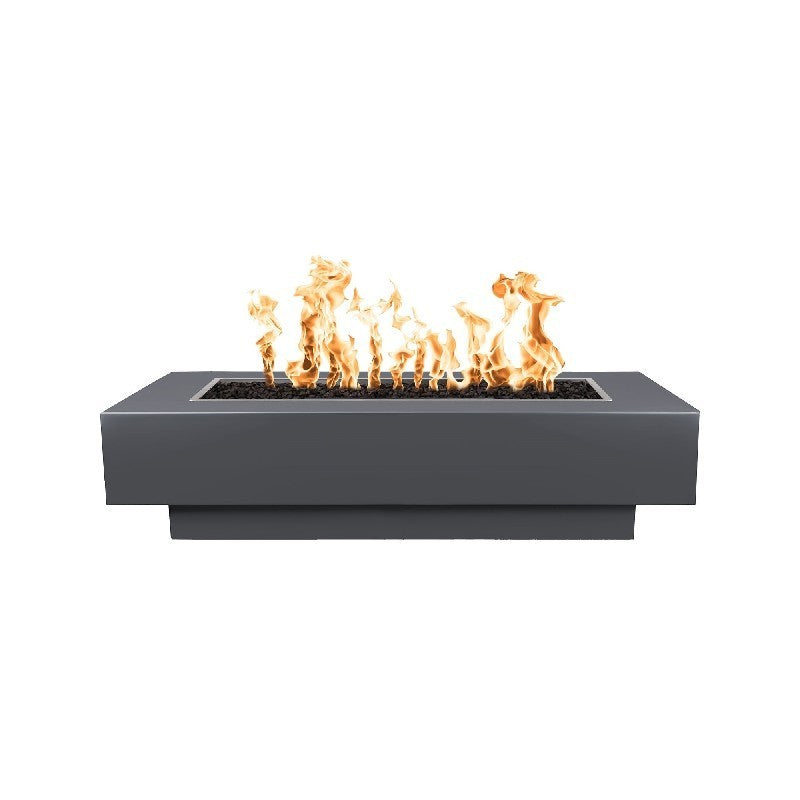 The Outdoor Plus - Coronado 48 Inch Powder Coat Steel Match Lit Fire Pit, Java, Liquid Propane Gas-United Backyard