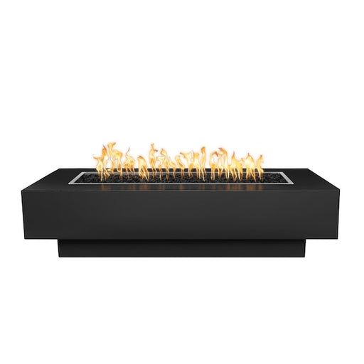 The Outdoor Plus - Coronado 48" Powder Coat Steel Match Lit Fire Pit, Natural Gas - Black-United Backyard