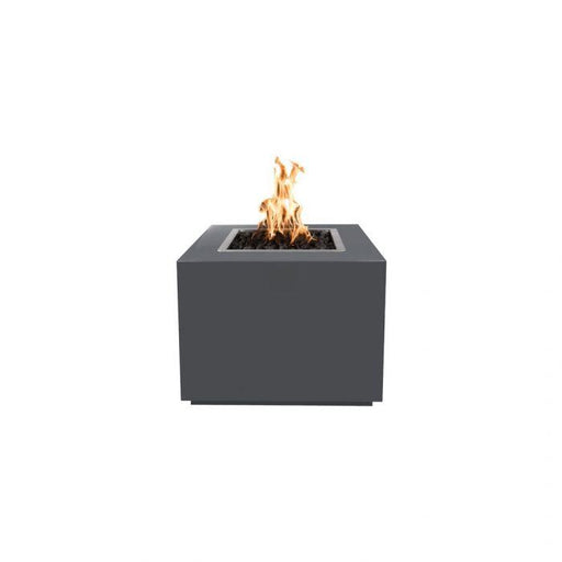 The Outdoor Plus - Forma 48 Inch Powder Coat Steel Electronic Fire Pit, White, Liquid Propane Gas-United Backyard