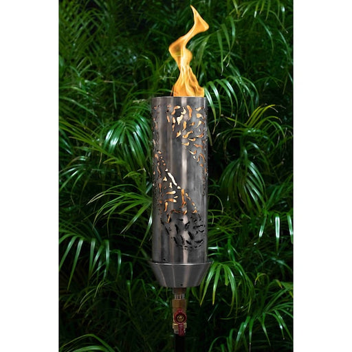 The Outdoor Plus - Tiki Original TOP Torch & Post Complete - Stainless Steel - Natural Gas-United Backyard